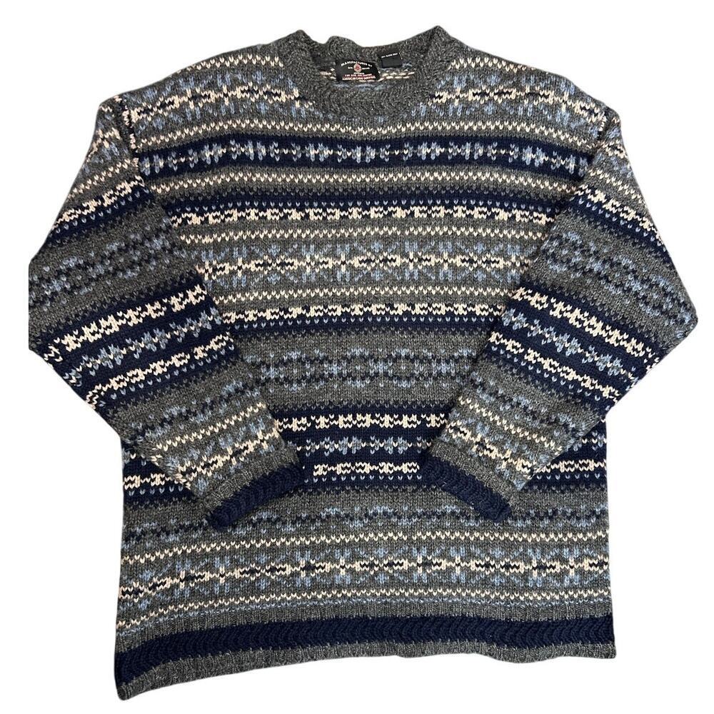 Vintage Y2K American Eagle Outfitters Wool Silk Knit Sweater XL Natural Fibers